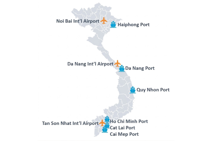 shipping method vietnam to US