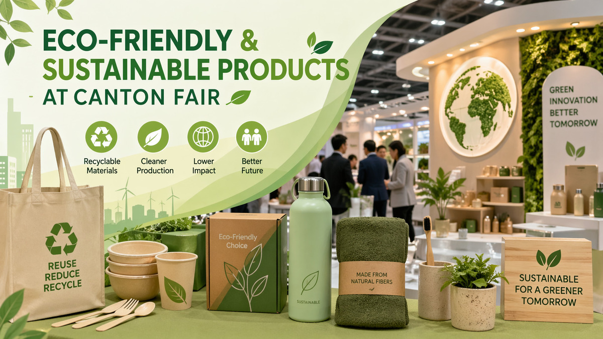 Top Canton Fair 2026 Trends Shaping the Future of Global Trade 4 Eco-Friendly & Sustainable Products