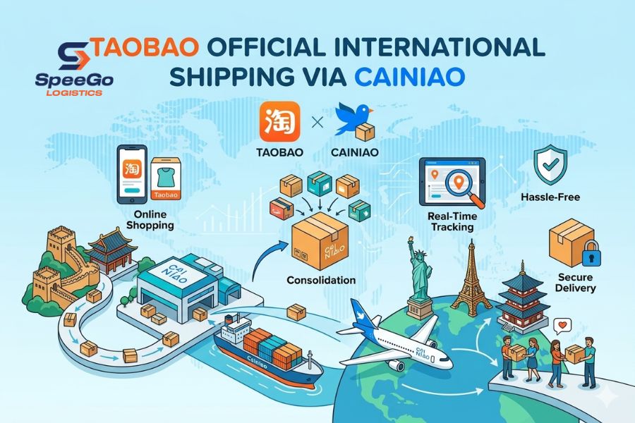 Taobao Official International Shipping via Cainiao
