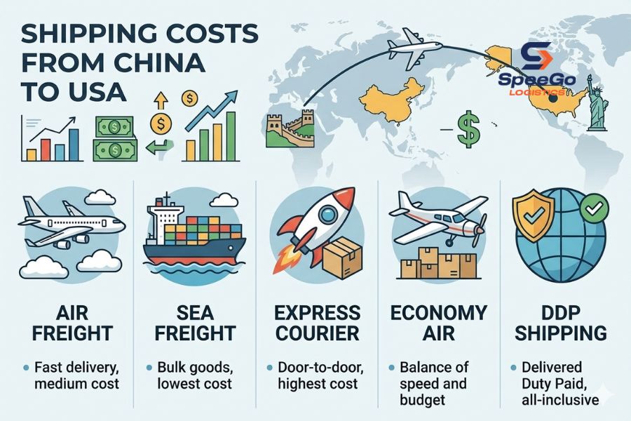 Shipping Costs from China to USA
