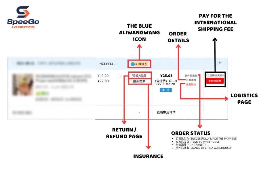 tracking taobao order