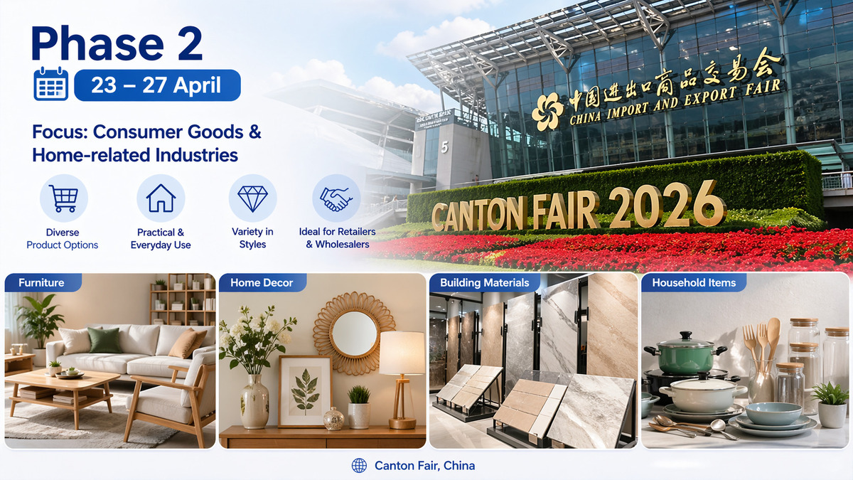 Phase 2 of Canton Fair 2026 (23 – 27 April)