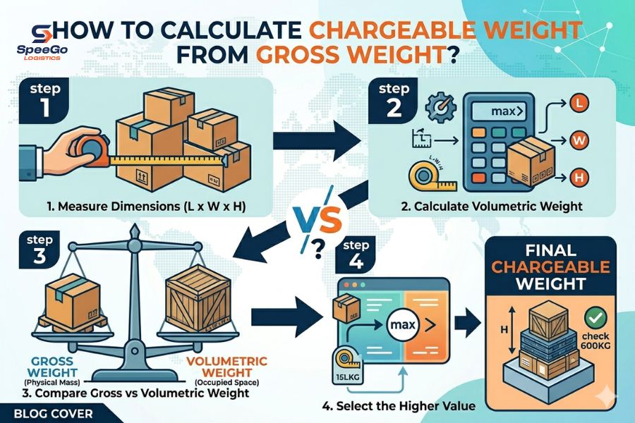 How To Calculate Chargeable Weight From Gross Weight?
