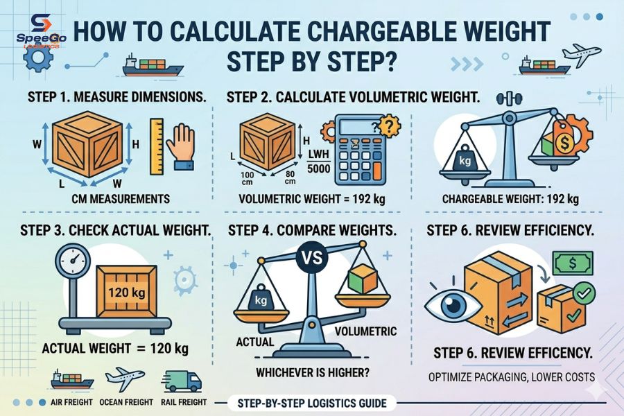 How to Calculate Chargeable Weight Step by Step?
