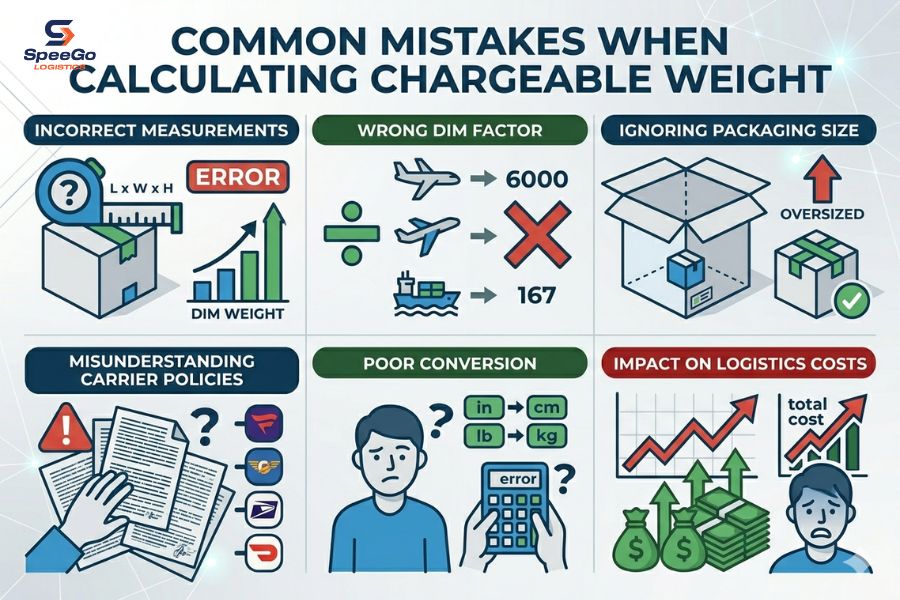 Common Mistakes When Calculating Chargeable Weight

