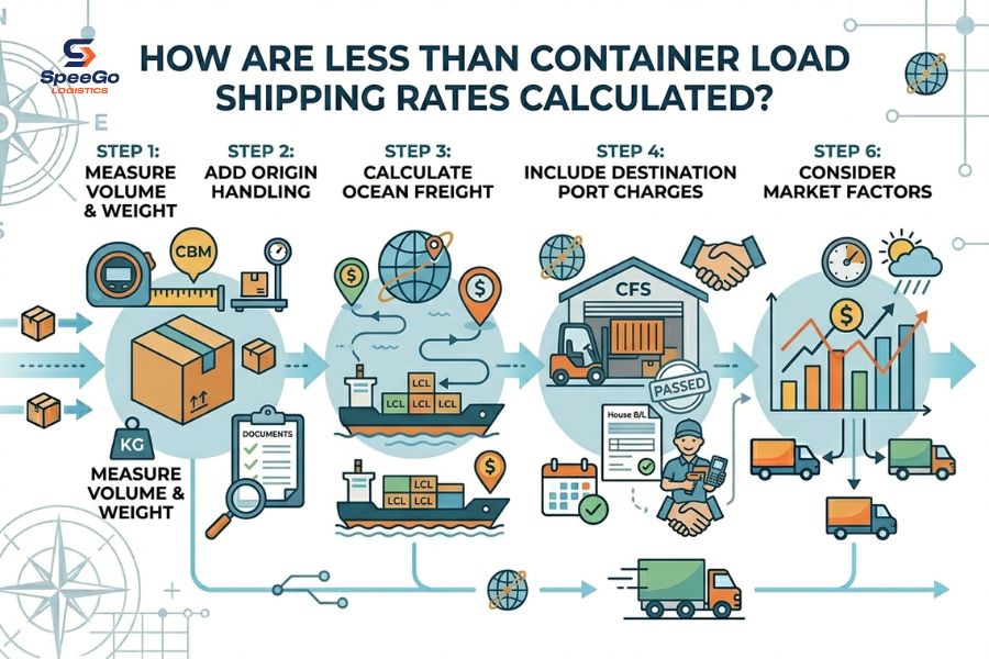 How Are Less Than Container Load Shipping Rates Calculated?